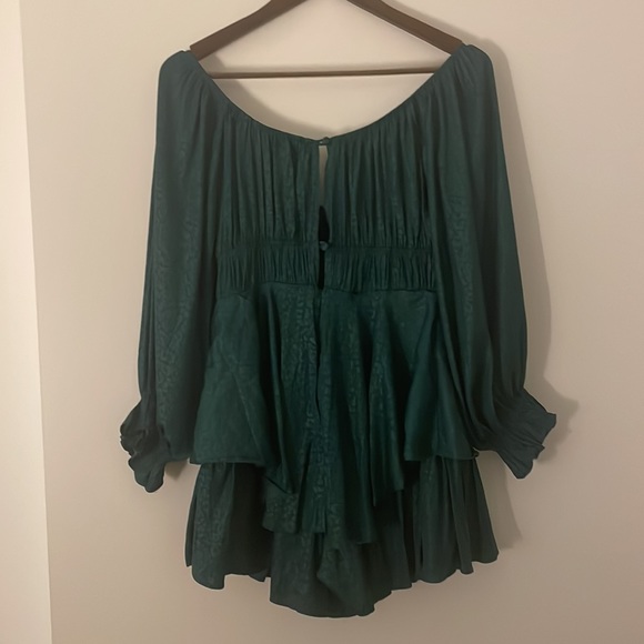 Hello Molly Sirens Calling Romper in Forest Green, Size M - Picture 4 of 7